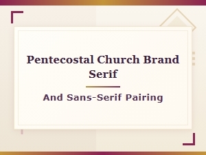 Selecting Font Pairings for Pentecostal Church Websites